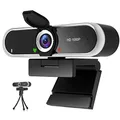 NIVEOLI Webcam 1080P mit Mikrofon und Web cam Abdeckung, Stativ, Plug & Play, mit automatischer Lichtkorrektur, für Laptop, PC, Desktop, für Live-Streaming, Videoanruf, Konferenz
