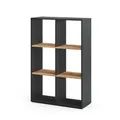 Vicco Raumteiler Karree, Anthrazit/Goldkraft Eiche, 72 x 107.8 cm, geeignet zur Aufbewahrung und Trennung von Wohnbereichen