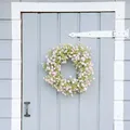 Künstlicher Blumenkranz Türkranz Wanddeko Seidenblumen Ø30cm H6cm ideal für