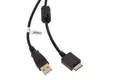 vhbw USB Datenkabel (Typ A auf MP3 Player) Ladekabel kompatibel mit Sony Walkman NWZ-S764, NWZ-S765 MP3 Player - schwarz, 150cm