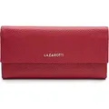 Lazarotti Leder Geldbörse Bologna Leather Wallet With 12 Card Slots Red rot - Rot