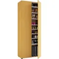 Mid.you Schuhschrank Vandol, Buche, Kunststoff, 8 Fächer, 71x180x39 cm, stehend, Garderobe, Schuhaufbewahrung, Schuhschränke