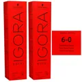 Schwarzkopf Igora Royal 2 x 60 ml 6-0 dunkelblond Haarfarbe Cremefarbe Set
