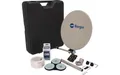 BERGER Mobile Sat-Anlage Komplettset Single-LNB im Campingkoffer | Satellitenschüssel Sat Komplettanlage | inkl. Zubehör