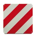 Warntafel rot-weiß 50 x 50 cm hochreflektierend für Traktor Anbaugeräte Anhänger