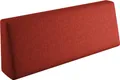 sunnypillow Palettenkissen mit abnehmbarem Bezug Rückenkissen 120x40x20/10cm Rot