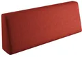 sunnypillow Palettenkissen für Gartenmöbel - Rückenkissen 120x40x20/10cm - Rückenpolster für Bett und Sofa - Palettenpolster, Gartenpolster für Palettenmöbel - Lounge Kissen mit abnehmbarem Bezug Rot