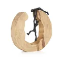 Skulptur Teamwork Holzdeko Skulpturen Deko Wohnzimmer aus Holz Holzskulptur