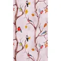 living walls Fototapete The Wall, glatt, Wald, animal print, floral, Fototapete Vögel Tapete Landhaus Tapeten Wohnzimmer Design Wandtapete braun|rosa