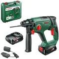 Bosch Home & Garden Akku-Bohrhammer UniversalHammer, mit Akku 18V/2,5Ah und Ladegerät AL 1 grün