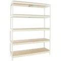 PROREGAL® Schwerlastregal Schwerlastregal Wood Beast Three, HxBxT 200x240x90cm, Grau weiß 210 cm x 200 cm x 90 cm