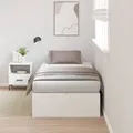 vidaXL Bettgestell mit Stauraum Weiß 100x200 cm
