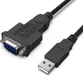 BENFEI USB auf RS232 Seriell Kabel mit Nuss 1,8M, Seriell USB auf RS-232 (9 Pin)