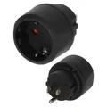 Reisestecker für USA (3-Pin) schwarz -