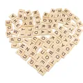 Holzbuchstaben 200 Stück Scrabble Buchstaben Holz Holzbuchstaben Set