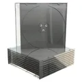 MediaRange CD-Leerhülle, schmal, für 1 Disc maschinenfähig, schwarzes Tray (BOX21-M)