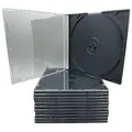 50 Slimcase Professional CD Hüllen 1er 5,2 mm für je 1 CD / DVD / BD schwarz