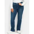 Sheego Bequeme Jeans Gerade Jeans . mit Bodyforming-Effekt blau 116