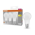 OSRAM LED-Lampe E27 8,5W 806lm Warmweiß 2700K 3er Pack A19 Energieeffizient OVP