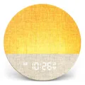 Dreamegg Tageslichtwecker mit Sonnenaufgang-Simulation, Sunrise Alarm Clock with White Noise, Weißes Rauschen Gerät mit 29 Beruhigende Klänge, Dimmbare 9 RGB-Nachtlicht, für Schlafzimmer, Sunrise 1
