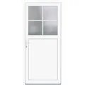 Kunststoff-Nebeneingangstür K 502 Weiß 98 cm x 198 cm Anschlag Links
