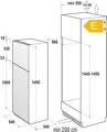 Einbau Kühl-Gefrierkombination RFI4152P1 207l E Weiß Schlepptür 145cm LED