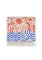 CODELLO Damen Strandtuch aus Reiner Baumwolle mit Beach-Print