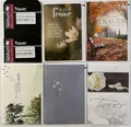 Stille Teilnahme - 5 Trauerkarten sortiert - UVP ca. € 12,50 - Format: 11,5x17cm