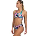 ARENA Flower Zweiteiliger Badeanzug Black/Black Multi 34