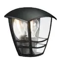 PHILIPS CONSUMER WANDLEUCHTE CREEK SCHWARZ FARBE FÜR AUSSEN 60W E27 91500279030