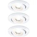 Einbauleuchten-Set 3-stepdim schwenkbar LED 3x4,8 W 3000K 230V Weiß