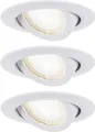 Paulmann LED Einbauleuchte 3er-Set weiß schwenkbar