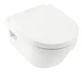 Villeroy & Boch Architectura Combi-Pack Tiefspül-WC DirectFlush wandhängend oval 370 x 530 x 330 mm - Weiß Alpin - 5684HR01
