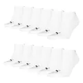 PUMA 6 Paar Unisex Herren Damen Sportsocken Kurzsocken Sneaker Socken, Farbe:Weiß, Größe:47-49, Artikel:-300 white