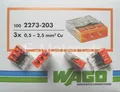Wagoklemmen 2273- Serie von 0,5 - 2,5mm² Verbindungsklemme Dosenklemme Wagos neu