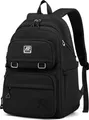 JANSBEN Schulrucksack Wasserdicht Nylon 30L schwarz modern jetzt neu