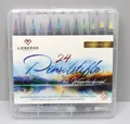 LIEBERGE Pinselstifte Premium-Set - 24 Aquarellfarben + 2 Wassertankpinsel Neu