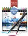 Pinselstifte | Brush Pen | 24 Farben + 2 Wassertankpinsel – Direkt von LIEBERGE