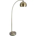 Relaxdays Stehlampe Metall Gold mit Fußschalter 180 cm x 92 cm x 35 cm 10,6 kg