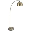 Relaxdays Bogenförmige Stehlampe Metall Gold