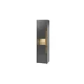 Vitrine  Cande , grau , Maße (cm): B: 50 H: 197