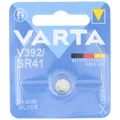 Varta Batterie Silver Oxide, Knopfzelle, 392, SR41, 1.55V Electronics, Retail Blister (1-Pack)