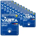 10x Varta Batterie Silver Oxide Knopfzelle V392 SR41 1,55V AG3 392