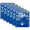 6x Varta Batterie Silver Oxide Knopfzelle V392 SR41 1,55V AG3 392