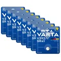 8x Varta Batterie Silver Oxide Knopfzelle V392 SR41 1,55V AG3 392