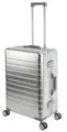 Travelhouse Oslo Alu Aluminium Hardcase Reise Koffer Trolley 4Rollen TSA Silber