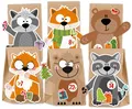 Adventskalender zum Befüllen "Waldtiere" DIY Komplettset inkl. Klebematerial