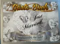 Gästebuch Hochzeit silber weiß Just Married Silberhochzeit  20 Seiten Neu
