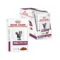 Royal Canin Veterinary Renal Fish | 12 x 85 g | Diät-Alleinfuttermittel für ausgewachsene Katzen | Zur Unterstützung bei Nierenproblemen | Im Frischebeutel