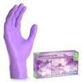 ARNOMED Einweghandschuhe Lila 100 Stück/Box, Nitrilhandschuhe M, Einmalhandschuhe, Handschuhe Einweg puderfrei, latexfreie Gummihandschuhe, Einweghandschuhe in XS, S, M, L & XL verfügbar